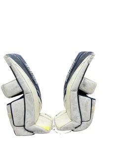 Used Bauer S190 31 +1 Goalie Leg Pads Senior White 31"
