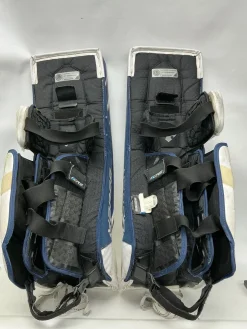 Used Bauer S190 31 +1 Goalie Leg Pads Senior White 31