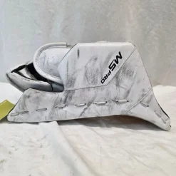Used Bauer SUPREME M5 PRO Inter Goalie Blocker White