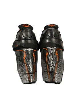 Used Bauer SUPREME ONE.4 Junior Shin Guards Black 10"
