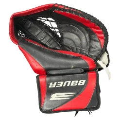 Used Bauer SUPREME PRO Senior Goalie Catcher Red