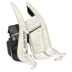 Used Bauer SUPREME 2S PRO Goalie Leg Pads Senior White 33"