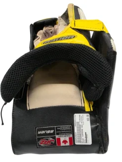 Used Bauer Supreme TotalOne NXG JRZ Senior Goalie Blocker Black/Yellow/White Regular