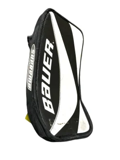 Used Bauer SUPREME Youth Goalie Blocker White