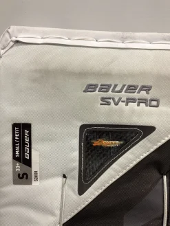Used Bauer SV PRO LEG PADS Goalie Leg Pads Senior White 33"