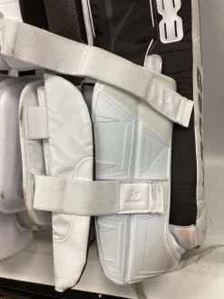 Used Bauer SV PRO LEG PADS Goalie Leg Pads Senior White 33