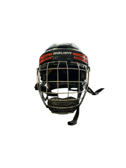 Used Bauer 75S WITH CAGE Helmet Cage Combo Black SM