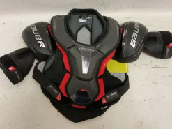 Used Bauer VAPOR 3XPRO Intermediate Shoulder Pads Black And Red MD
