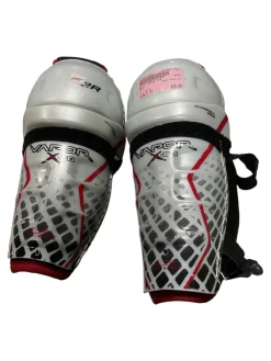Used Bauer VAPOR X20 Youth Shin Guards White 9