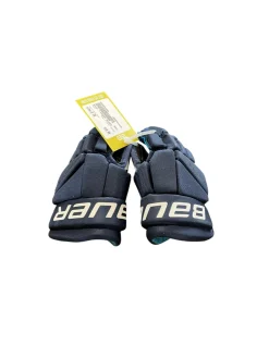 Used Bauer X HOCKEY GLOVES Youth Gloves Navy Blue 9