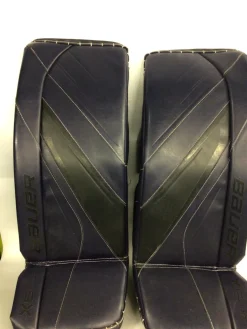 Used Bauer X5 PRO Goalie Leg Pads Inter Navy Blue 31"