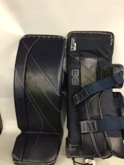 Used Bauer X5 PRO Goalie Leg Pads Inter Navy Blue 31