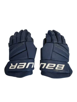Used Bauer X Senior Gloves Navy Blue 14"
