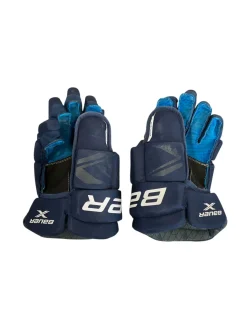 Used Bauer X Senior Gloves Navy Blue 14"