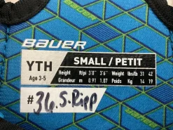Used Bauer X Youth Shoulder Pads SM