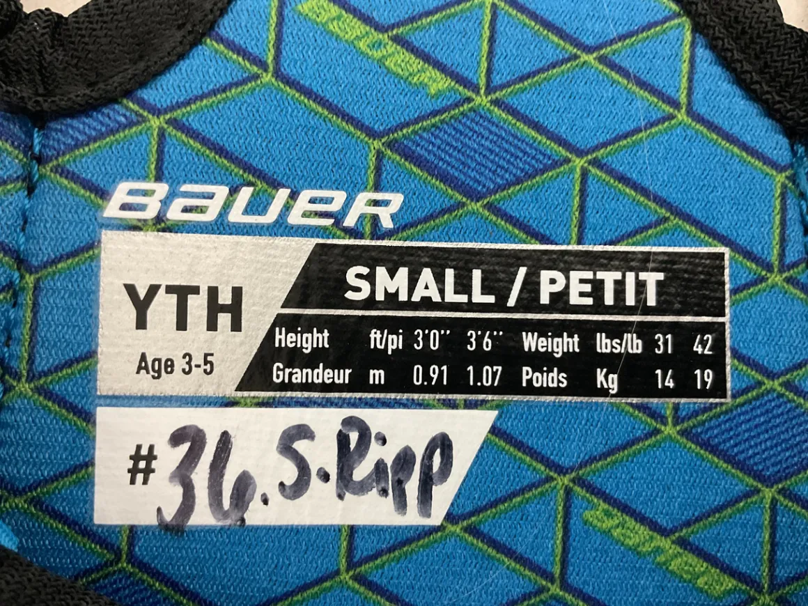 Used Bauer X Youth Shoulder Pads SM