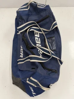 Used Bauer Youth Hockey Wheeled Bag Navy Blue