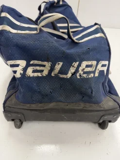Used Bauer Youth Hockey Wheeled Bag Navy Blue