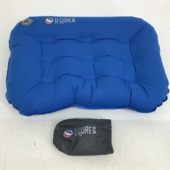 Used BIG AGNES Q-CORE DELUXE PILLOW Sleeping Bag Royal Blue Senior