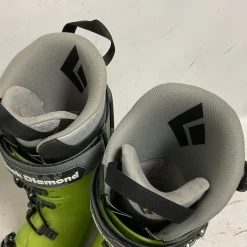 Used Black Diamond FACTOR 110 Mens DH Ski Boot Black And Neon Green 290 MP - M11 - W12