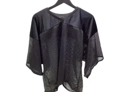 Used BLACK PRACTICE JERSEY FB Top Adult Black LG