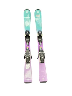 Used Blizzard PEARL Girls DH Ski/Binding Purple And Turquoise 100 cm