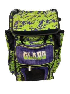 Used BoomBah BASEBALL BAT BAG WHEELED BB/SB Player Wheeled Bag Green
