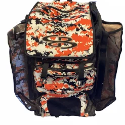 Used BoomBah BOOMBAH CATCHERS ROLLING BAG BB/SB Player Wheeled Bag Orange
