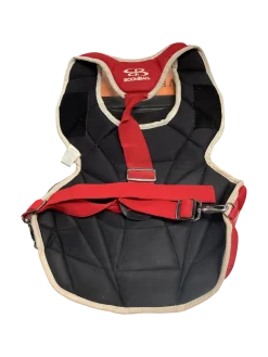 Used BoomBah CHEST PROTECTOR Catchers Chest Protector Red Adult