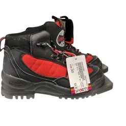 Used 540 Boys 75MM XC Ski Boots Red JR-02