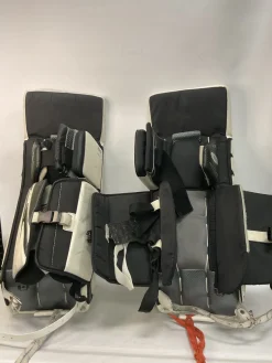 Used Brians G-NETIK 8 Goalie Leg Pads Junior White 27