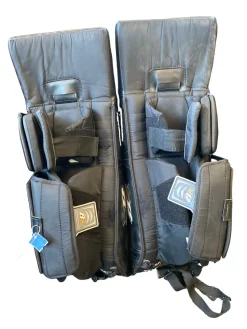 Used Brians N3TZERO Goalie Leg Pads Junior Black 29"