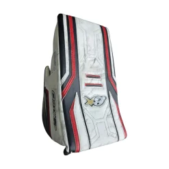 Used Brians OPTIKX3 BLOCKER JR Junior Goalie Blocker White