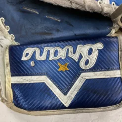 Used Brians OUTLAW JR Junior Goalie Catcher Navy And White