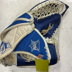 Used Brians OUTLAW JR Junior Goalie Catcher Navy And White