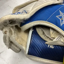 Used Brians OUTLAW JR Junior Goalie Catcher Navy And White