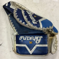 Used Brians OUTLAW JR Junior Goalie Catcher Navy And White