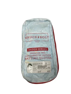 Used BRUCE BOLT SHORT CUFF YOUTH BB/SB Batting Gloves Black XL