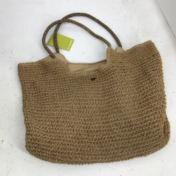 Used CALIA STRAW TOTE BAG Backpack Brown