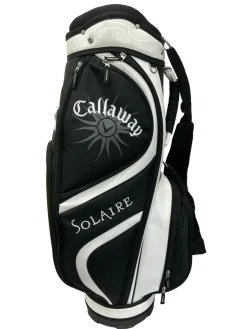 Used Callaway SOLAIRE 9-WAY Womens Stand Bag Black And White