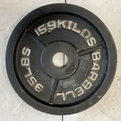 Used Cap Barbell Olympic Plate Black 35 lb