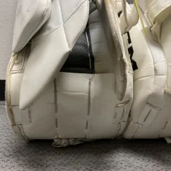 Used CCM AXIS F9 Goalie Leg Pads Senior White 32
