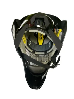 Used CCM AXIS F5 Senior Goalie Helmet/Mask Black MD