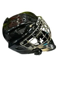 Used CCM AXIS F5 Senior Goalie Helmet/Mask Black MD