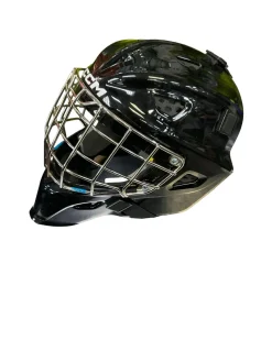 Used CCM AXIS F5 Senior Goalie Helmet/Mask Black MD