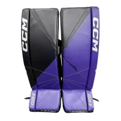 Used CCM AXIS 2 Goalie Leg Pads Senior Purple 35"