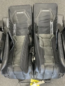 Used CCM AXIS 2.9 Goalie Leg Pads Senior Black 34"+1