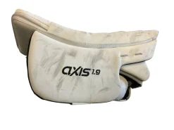 Used CCM AXIS 1.9 Inter Goalie Blocker White