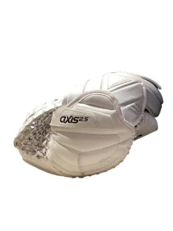 Used CCM AXIS 2.5 Junior Goalie Catcher White