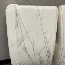 Used CCM AXIS XF PRO Goalie Leg Pads Senior White And Black 34